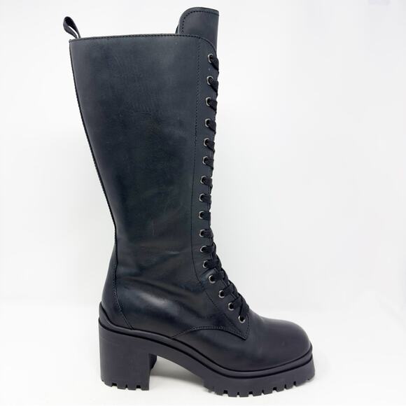 Miu Miu Black Military Combat Boots Size 41 - Picture 8 of 13